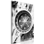 Kép - Black and White Compass (1 Part) Vertical 40x60