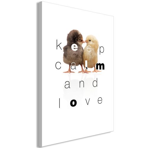 Kép - Keep Calm and Love (1 Part) Vertical 40x60