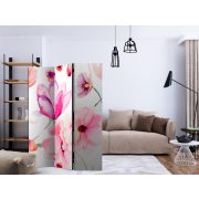 Paraván - Pink Flowers [Room Dividers]-3 részes 135x172