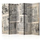 Paraván - Vintage Newspapers II [Room Dividers]