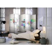  Paraván térkép - Room divider – White-colorful world map Világtérkép 225x172
