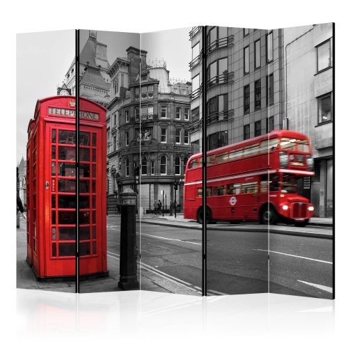 Paraván - London Icons II [Room Dividers] - 5 részes 225x172