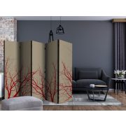 Paraván - Red-hot branches II [Room Dividers] - 5 részes 225x172