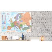  Kép parafán - World Maps: Europe [Cork Map]  Parafa világtérkép - vászonkép 90x60