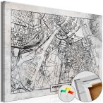 Kép parafán - Copenhagen Plan [Cork Map] 120x80