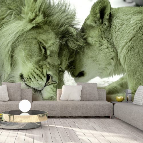 Fotótapéta - Lion Tenderness (Green) 250x175