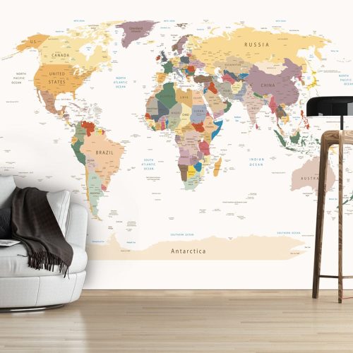 Fotótapéta térkép - World Map Világtérkép 200x140