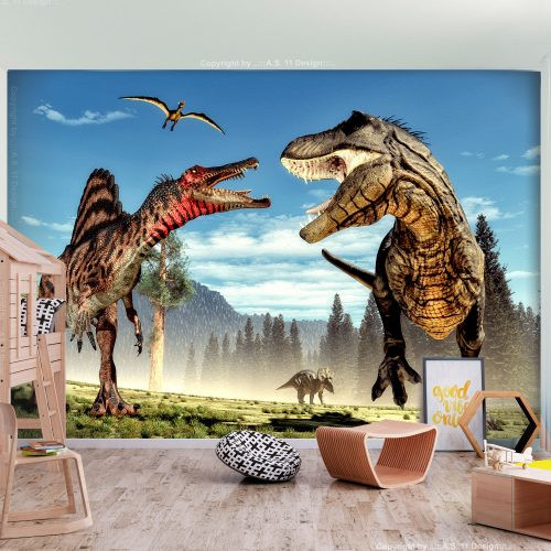 Fotótapéta - Fighting Dinosaurs 400x280