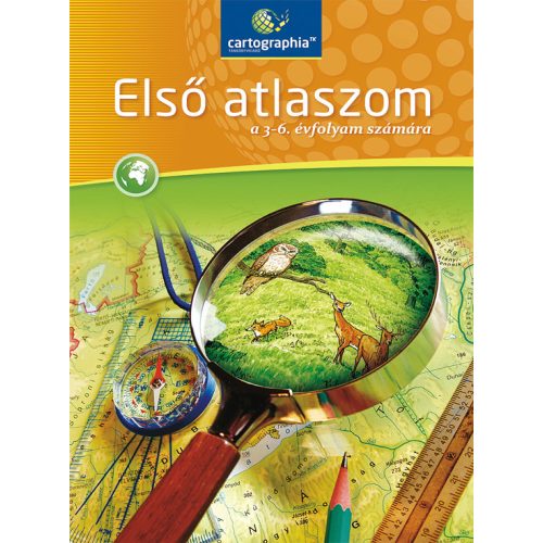 CR-0102H 3-6. évfolyam számára- Első atlaszom iskolai atlasz Cartographia Tankönyvkiadó 