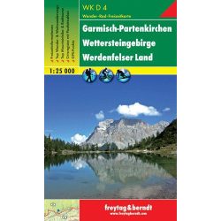   WKD 4 Garmisch-Partenkirchen-Wettersteingebirge-Werdenfelser Land turista térkép Freytag 1:50 000 