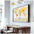   Kaparós világtérkép - Blanc kiadás arany XL - gold, angol nyelvű 90x60 cm