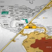 Kaparós világtérkép - Blanc kiadás ezüst XXL  - silver, angol nyelvű 117x78 cm