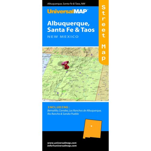 Albuquerque térkép, Santa fe térlép Universal Map Maryland