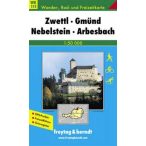   WK 111 Zwettl-Gmünd-Nebelstein-Arbesbach turista térkép Freytag 1:50 000 