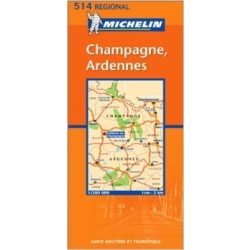 514. Champagne & Ardennes térkép Michelin 1:200 000 
