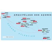 Azores túrakalauz Bergverlag Rother Azori-szigetek térképes turista kalauz angol  2025.