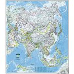   Ázsia falitérkép National Geographic 94x84 cm -  kék színű 