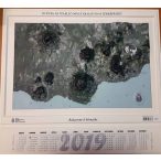   Badacsony és környéke dombortérkép - műhold felvétel 2018 Magyar Honvédség 55x51 cm Badacsony dombortérkép 