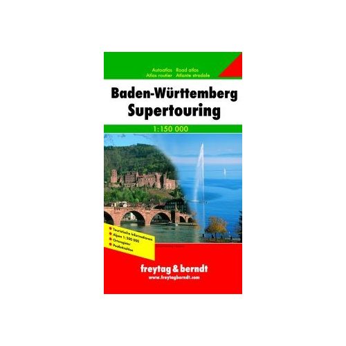 Baden Württemberg supertouring atlasz Freytag 1:150 000 