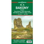    Bakony turistatérkép Bakony nyugat, Somló térkép Szarvas A. 1:40e, 1:80e  2024.