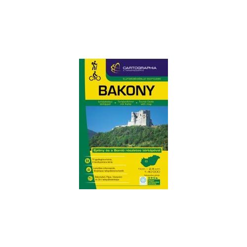 Bakony turistakalauz Cartographia 1:40 000  Bakony térkép