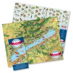   Balaton látványtérkép, Balaton és környéke térkép, Balaton térkép Civertan Grafikai Stúdió - hajtogatott