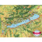  Balaton falitérkép, balaton és környéke térkép, Balaton látványtérkép Civertan Grafikai Stúdió 