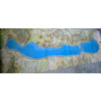    Balaton falitérkép keretezett Cartographia 1:40 000 220x80