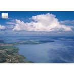    Balaton panoráma tányéralátét könyöklő + hátoldalon Balaton térkép