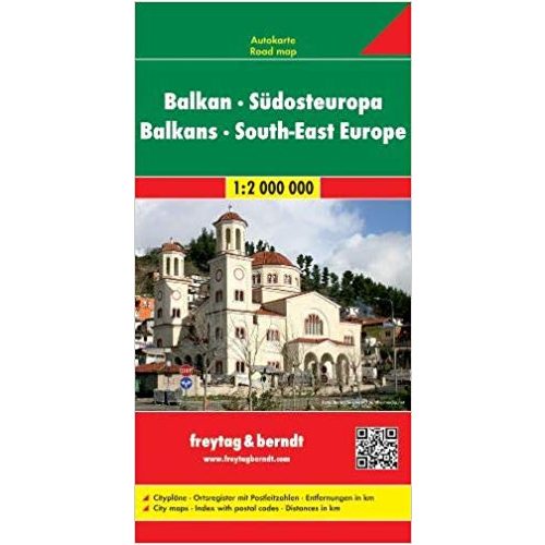 Balkán térkép, Délkelet Európa térkép Freytag & Berndt 1:2 000 000 
