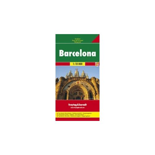 Barcelona térkép Freytag & Berndt 1:10 000  