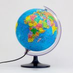    Belma világító földgömb ország színezéssel 25 cm, magyar nyelvű világítós földgömb 