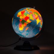  Belma világító földgömb ország színezéssel 25 cm, magyar nyelvű világítós földgömb 