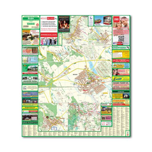 Bicske térkép, Zsámbék térkép Térképház  1:17e 2017 Bicske és járás térkép
