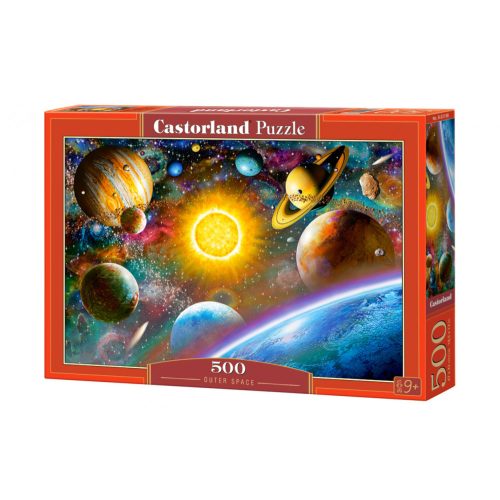 Castorland B-52158 - Világűr - 500 db-os puzzle Bolygók puzzle, Naprendszer puzzle 47 x 33 cm