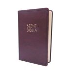  Közepes Biblia Károli Gáspár fordítás - Bordó Biblia bőrhatású 13x19 cm