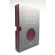 Közepes Biblia bőrhatású - Bordó - Regiszterrel Károli Gáspár Biblia 13x19 cm 