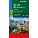   Bosznia autós térkép, Bosznia-Hercegovina térkép 1:200 000 Freytag 