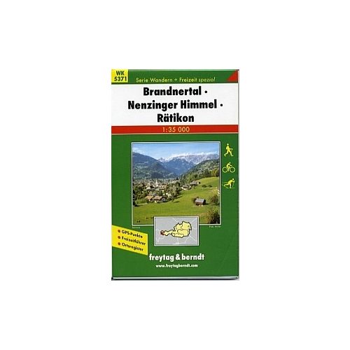 WK 5371 Brandnertal-Nenzinger Himmel-Rätikon turista térkép Freytag 1:35 000 