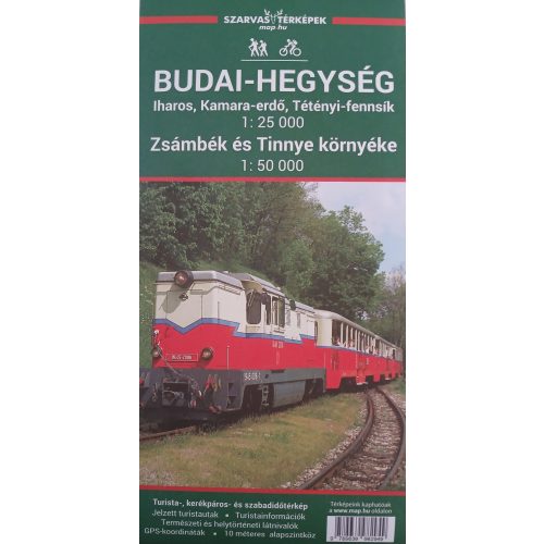 Budai-hegység turistatérkép 1:25 000 Szarvas András  (2024)