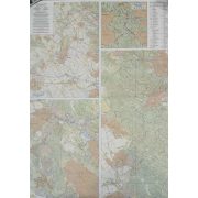  Budai-hegység falitérkép papírposzter - 2 oldalas - Szarvas kiadó 69x94 cm