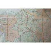  Budai-hegység falitérkép papírposzter - 2 oldalas - Szarvas kiadó 69x94 cm