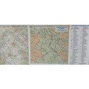  Budai-hegység falitérkép papírposzter - 2 oldalas - Szarvas kiadó 69x94 cm