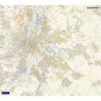    Budapest falitérkép Cartographia egyedileg gyártva 1:30 000 110 x 82