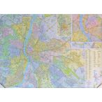    Budapest falitérkép fóliás Dimap-Térkép-Center 120x86 cm