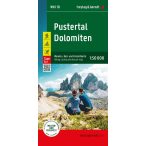   WKI 10 Pustertal, Dolomitok turistatérkép - Pustertal Dolomiten, Wander-, Rad- und Freizeitkarte Freytag 1:50 000 (2024)