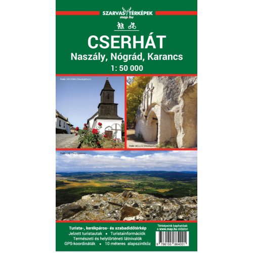 Cserhát térkép, Cserhát turistatérkép Szarvas kiadó 1:50 000 Cserhát térkép, Cserhát turistatérkép Szarvas kiadó 1:50 000