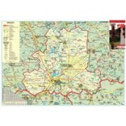 Csongrád megye térkép hajtogatott Stiefel 70x 50 cm   
