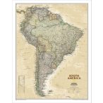   Dél-Amerika falitérkép National Geographic antik színezésű  61x76 cm