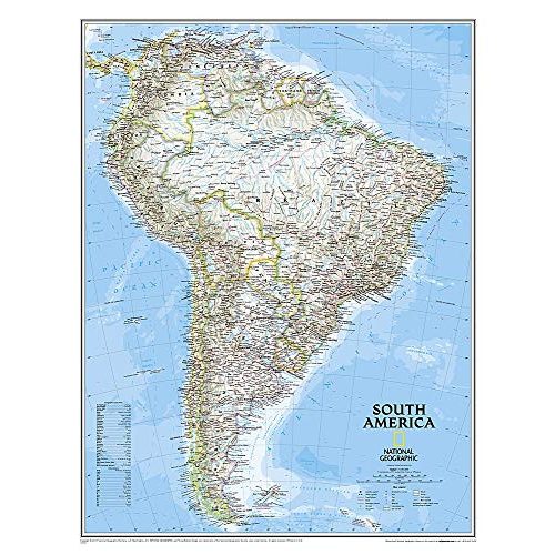 Dél-Amerika falitérkép National Geographic 61x76 cm
